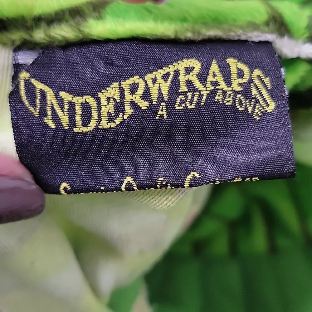 Underwraps. Kids Green Dragon Costume with Horns. Size 18-24 Months. EUC